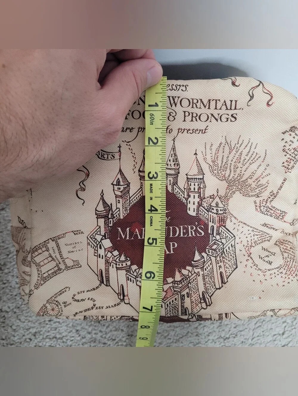 Harry Potter Marauder's Map print insulated lunch tote